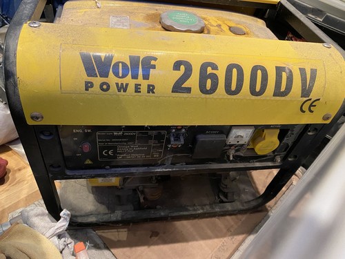 Wolf generator used - , petrol