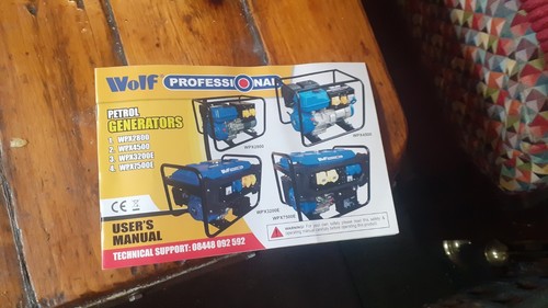 Petrol generator wolf power - petrol,